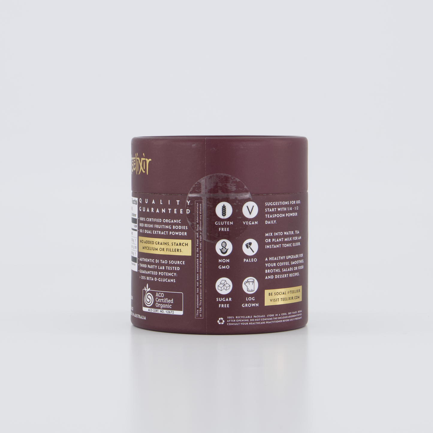 Teelixir Organic Reishi Mushroom 250g