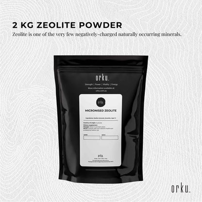 2Kg Pure Micronised Zeolite Powder Mineral - Micronized Volcamin Clinoptilolite