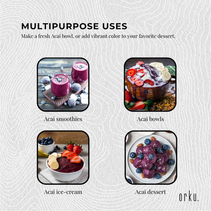 2.5kg Acai Powder Bucket 100% Organic - Superfood Amazon Berries