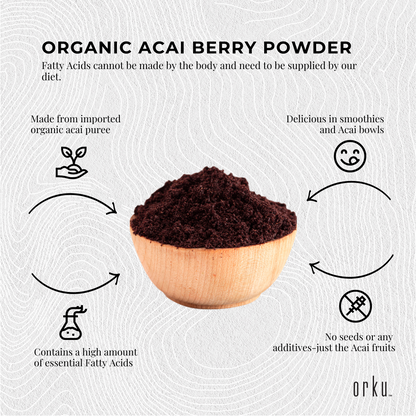 2.5kg Acai Powder Bucket 100% Organic - Superfood Amazon Berries