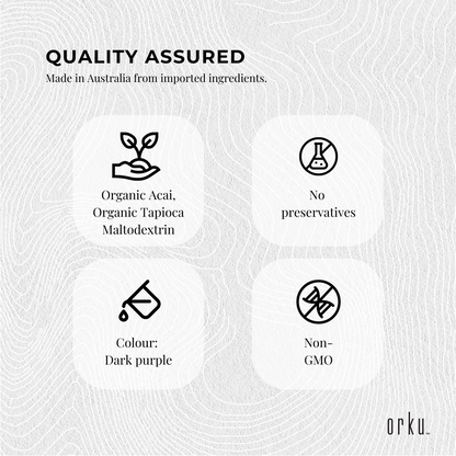 2.5kg Acai Powder Bucket 100% Organic - Superfood Amazon Berries