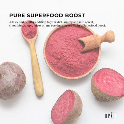 400g Organic Beetroot Powder Superfood Beet Root Supplement Beta Vulgaris