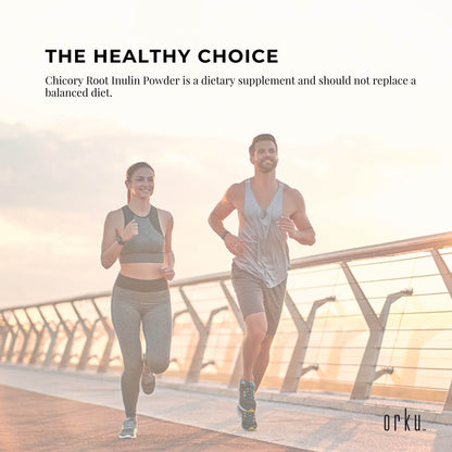 Orku 400g Chicory Root Inulin Powder - Natural Prebiotic Unflavoured Supplement
