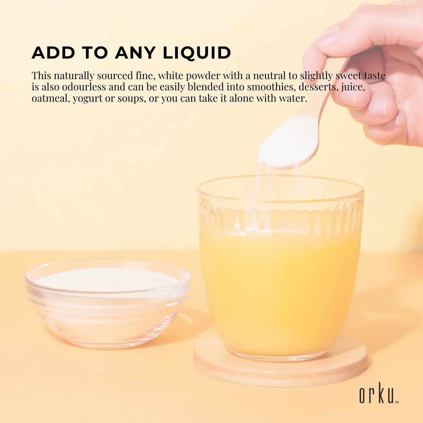 Orku 400g Chicory Root Inulin Powder - Natural Prebiotic Unflavoured Supplement