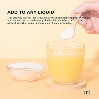 Orku 10Kg Chicory Root Inulin Powder - Natural Prebiotic Unflavoured Supplement