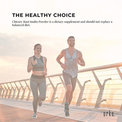 Orku 10Kg Chicory Root Inulin Powder - Natural Prebiotic Unflavoured Supplement