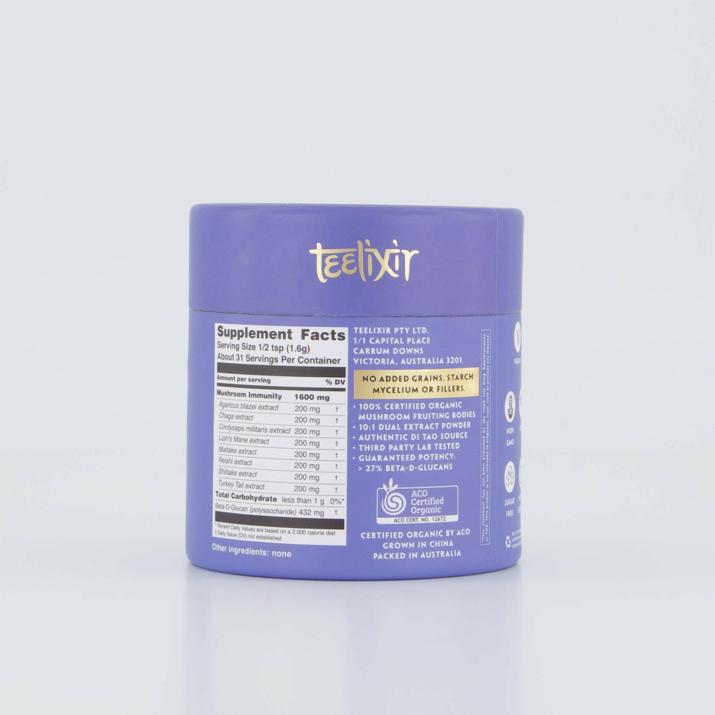 Teelixir Organic Mushroom Immunity 500g